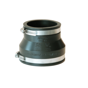 Fernco 4" x 3" Flexible PVC Pipe Coupling for Cast Iron or Plastic, 1056-43
