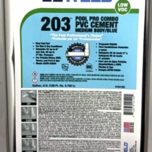 1-Gal  Pool Pro Combo PVC Cement  Medium Body  Dark Blue 203