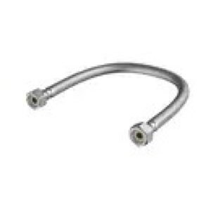FAUCET SUPPLY  1/2'' IRON PIPE SIZE PFX146 1/2 in. FIP x 1/3 in. FIP x 16 in. Braided Stainless Steel Sink Flexible Water Connector