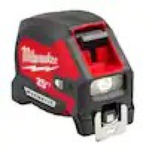 25 ft. x 1-1/16 in. Compact Wide Blade Tape Measure with LED