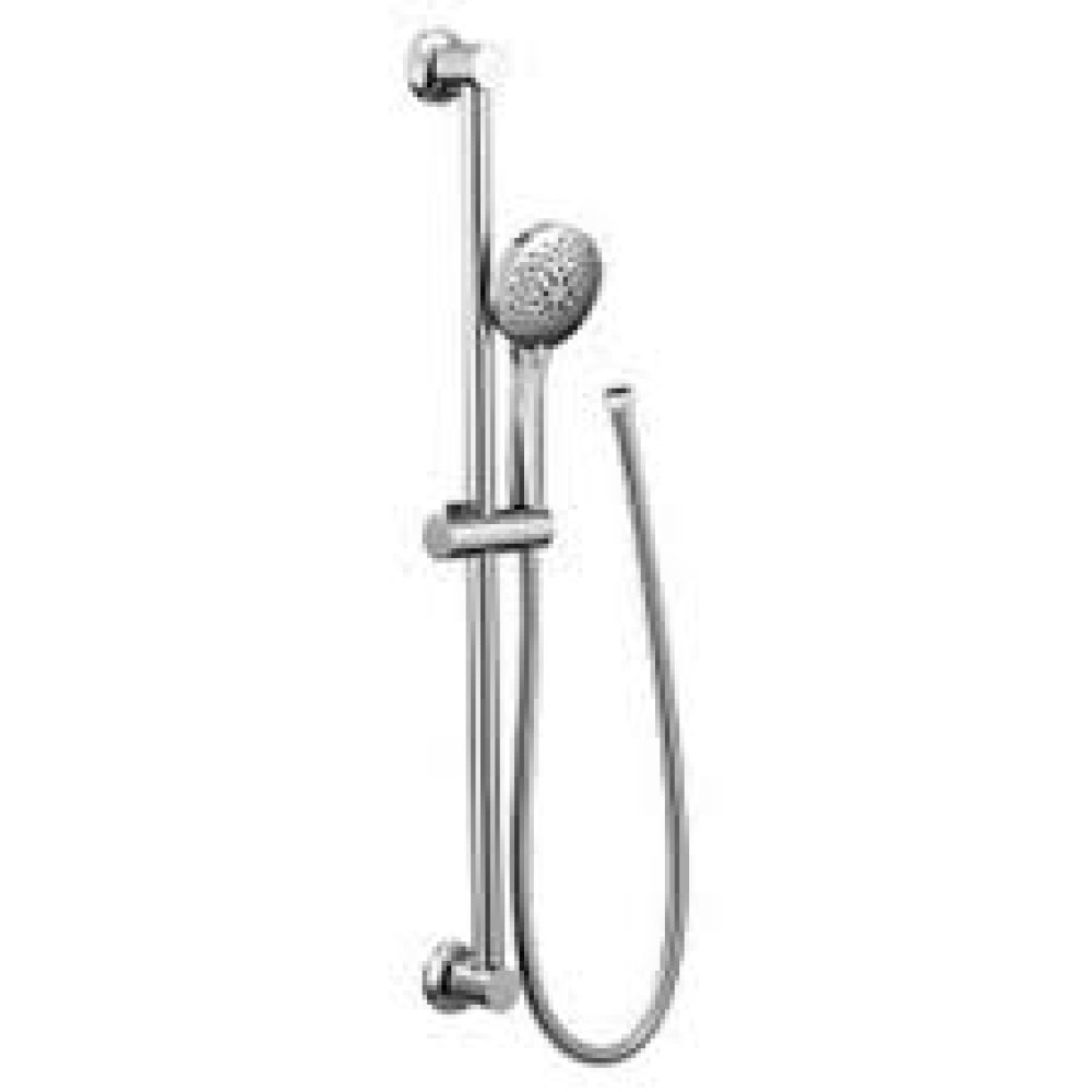 Moen Chrome Eco-Performance 5-Function Handheld Removable Shower Head, Adjustable 30-Inch Slide Bar and 69-Inch Long Hose, 3558EP
