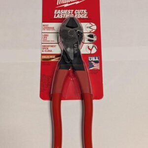 8 in. Angled Head Diagonal Cutting Pliers with Dipped Grip