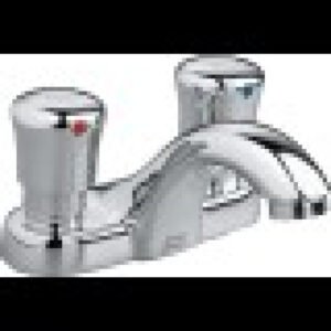 American Standard Double Handle Centerset Metering Bathroom Faucet 1.0 GPM Finish: Polished Chrome