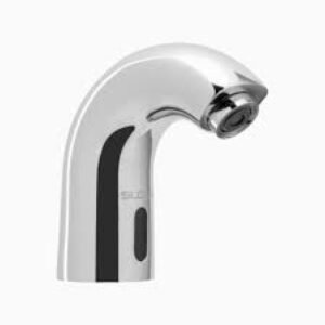 Sloan SF-2450 Sensor Activated Touch-Free Faucet, Commercial Grade with Mounting Hardware - 0.5 GPM Battery-Powered Deck-Mounted Mid Body, Polished Chrome Finish, 3362124