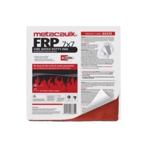 MET66335 7'' FIRE RATED PUTTY PADS 7''X7''X1/8'' THICK