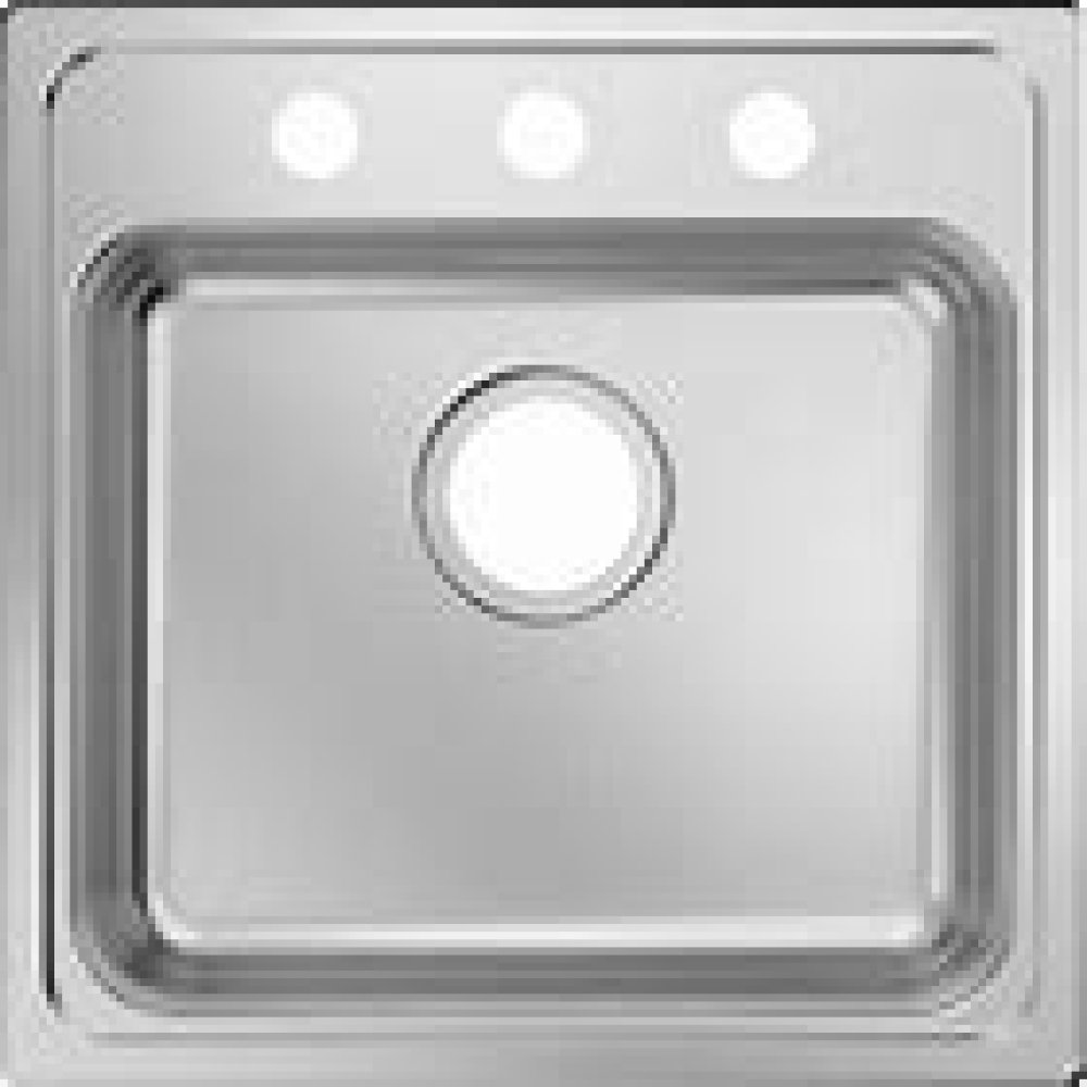 PROFLO Bealeton 19" PFSR1919553 ADA Compliant Drop In Single Basin Stainless Steel Kitchen Sink