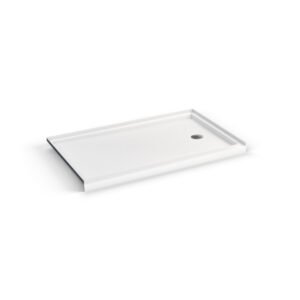 Icon Base 6036 AcrylX™ Alcove RIGHT-Hand Drain Shower Base in White 60" x 36" x 3"