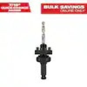 7/16 in. Quick Change Large Hole Saw Arbor No Wobble W/Pilot Drill Bit