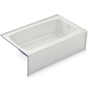 TO-3660 AFR AcrylX Alcove RIGHT-Hand Drain Bath in White 60" x 36" x 17 3/4"