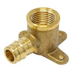 BRASS PEX 90 DROP EAR ELBOW 1/2 X 1/2 (PEX X FIP)