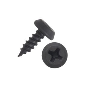 PRO-TWIST PF716 BULK #7 X 7/16" PAN HEAD PHILLIPS SHARP NEEDLE POINT BLACK PHOSPHATE STEEL FRAMING SCREW [10000/BX]