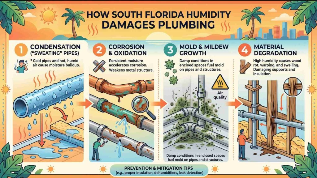How South Florida Humidity Damages Plumbing - And the Materials That Prevent It