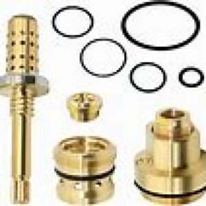 PENITUE BRASS SHOWER VALVE REBUILD KIT ,INCLUDES FLOW CONTROL SPINDLE & TA-4 HOT AND COLD SEATS  &  T-12A CAP PART COMPATIBLE  WITH SYMMONS TEMPTROL F38114