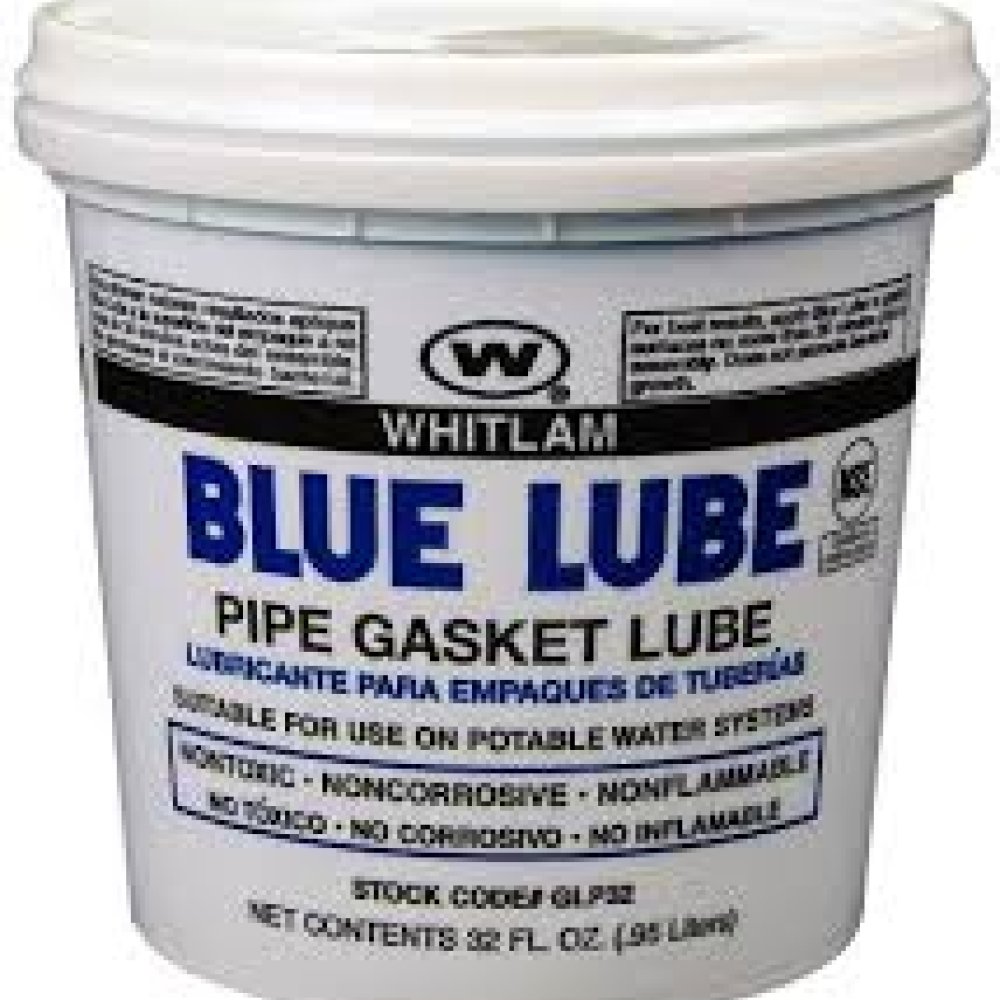 WHITLAM Blue Lube 32 oz. Polymer-Based Blue Pipe Cement