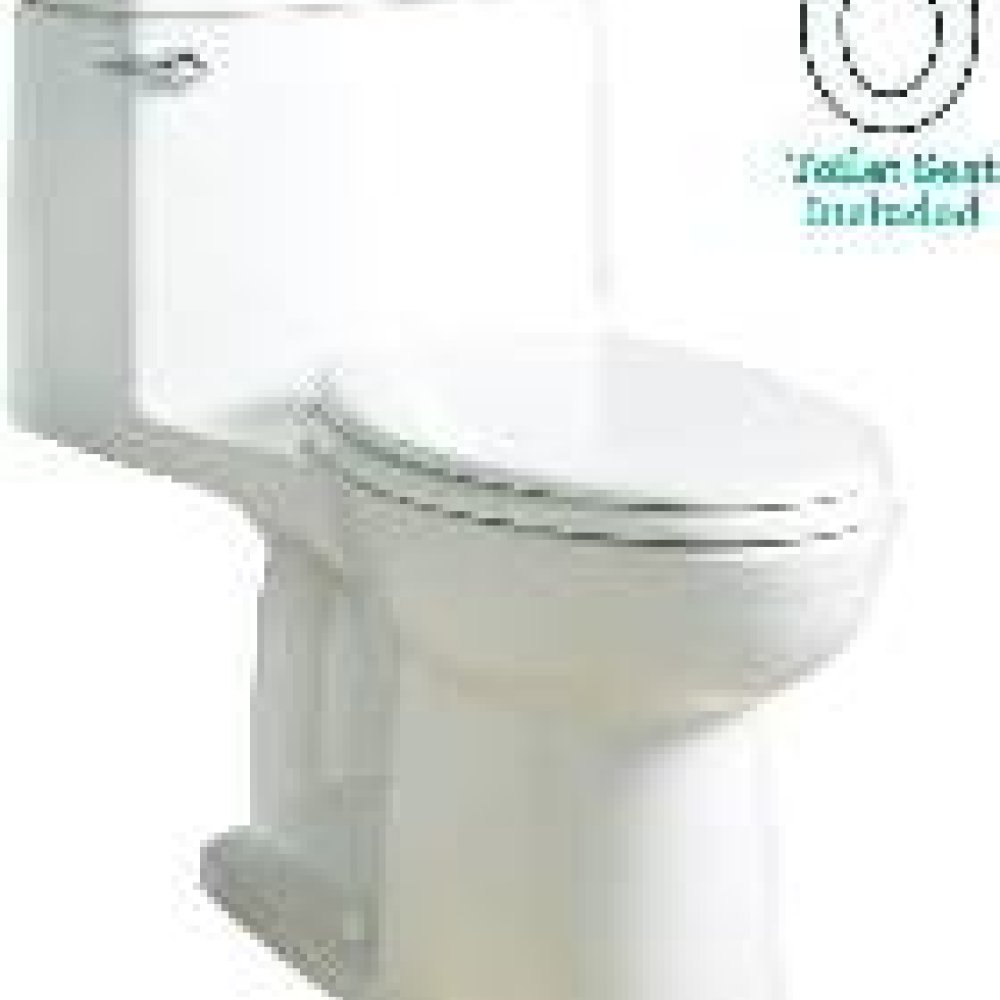 AMERICAN STANDARD MAINSTREAM WHITE ELONGATED CHAIR HEIGHT 12-in ROUGH-IN WATERSENSE 1.28 GPF SOFT CLOSE 1-PIECE TOILET