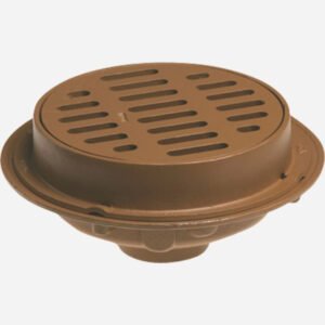 Smith 2233Y Heavy Duty Floor Drain with 12" Round Top, Tractor Grate and Sediment Bucket
