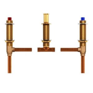 Moen Brass Two Handle 3 Hole Adjustable Roman Tub Faucet Valve