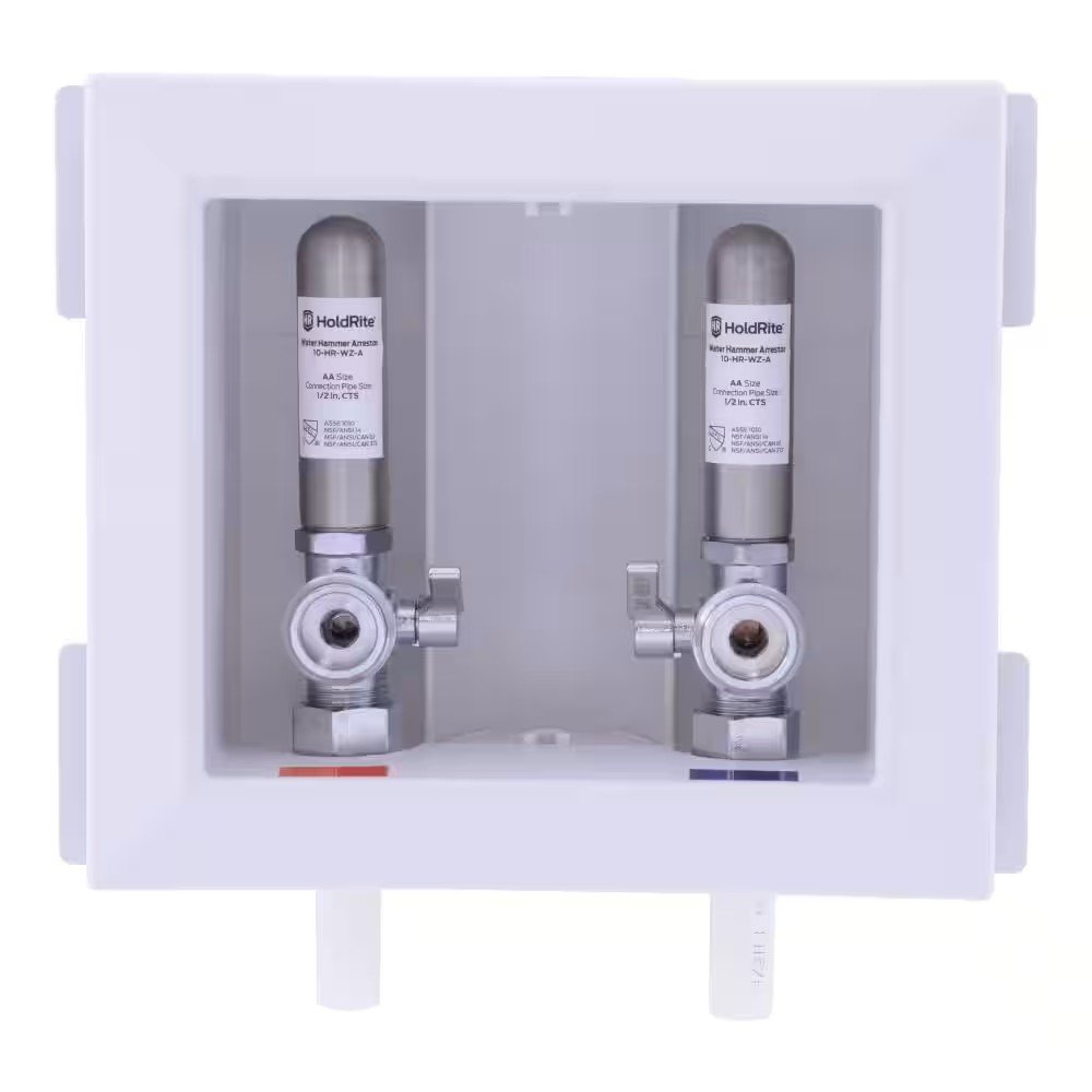 HOLDRITE WASHING MACHINE WATER HAMMER ARRESTER 10-HR-WZ-A CONNECTION PIPE 1/2 IN. CTS
