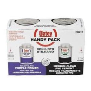 Medium Clear PVC Cement / 8 oz. NSF Purple Primer Handy Pack