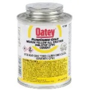 Oatey FlowGuard Gold 31911 8 oz. Yellow CPVC All Weather Cement