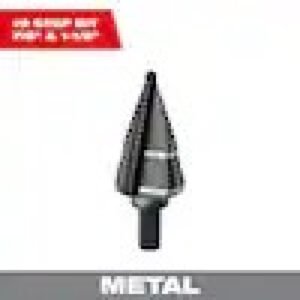 JAM-FREE 7/8 in. - 1-1/8 in. #9 Black Oxide Step Drill Bit (2-Steps)