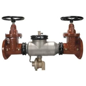 Zurn Wilkins 6-375AST 6" Reduced Pressure Principle Water Backflow Preventer Assembly Lead-Free SS Grooved Body Flanged NRS