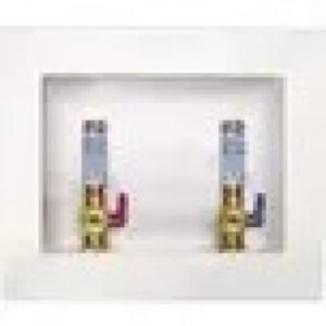 Water-Tite 85716 1/2 in. PEX Econo Center Drain Washing Machine Outlet Box with Brass Hammer Arrestors