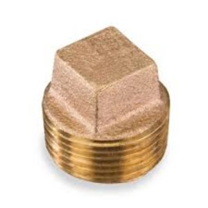 3/4         BRASS SOLID PLUG   LEAD FREE