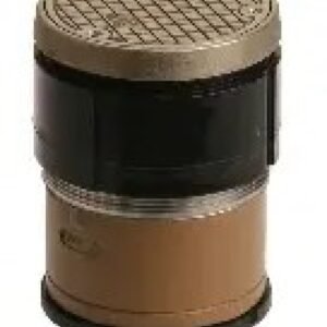 Jay R Smith 4031L04-NB Cleanout With 4" Speedi-Set Outlet, Gasket Seal ABS Plug, Round Nickel Bronze Top, and Flange with Flashing Clamp