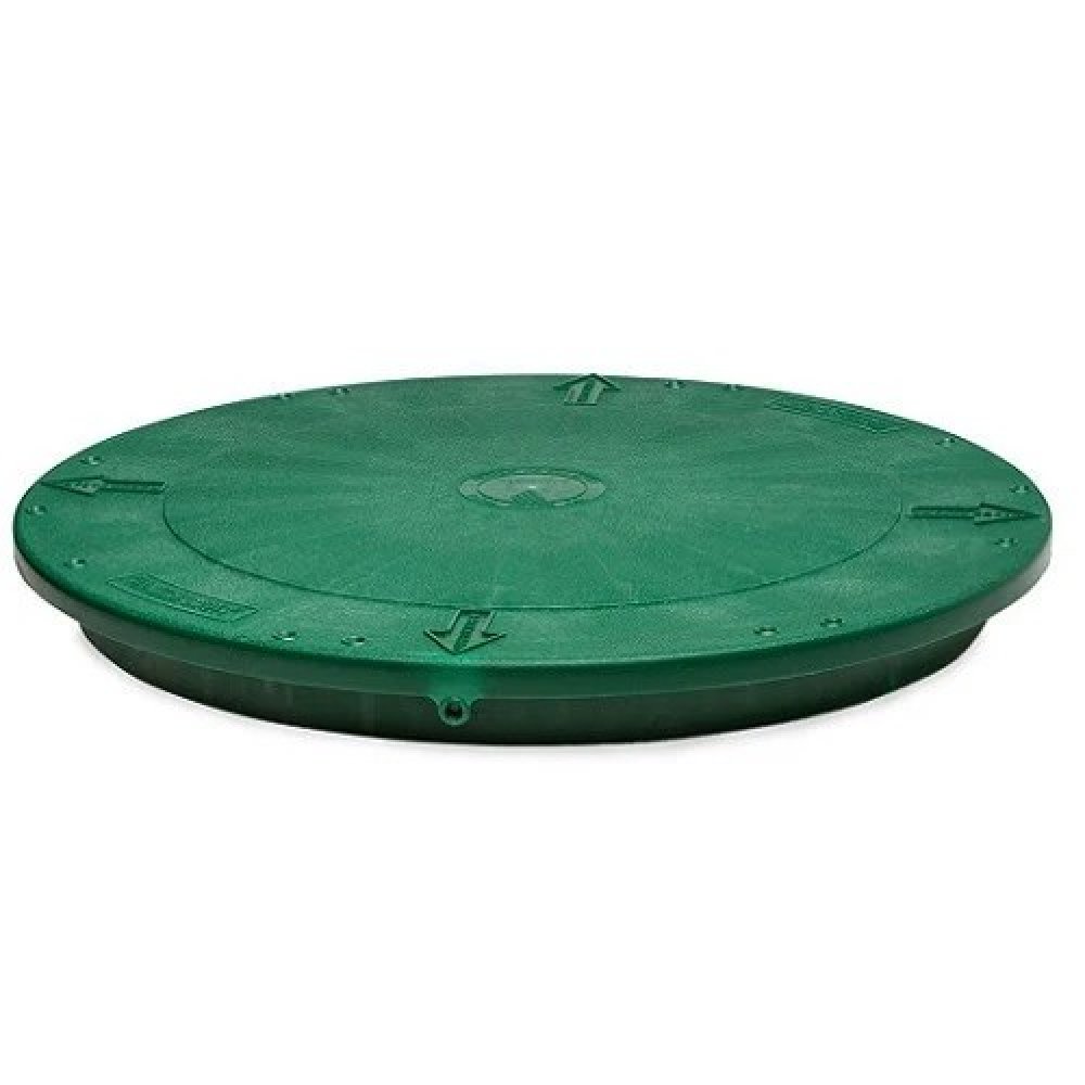 TUF-TITE 24-RISL-FLAT 24'' GREEN FLAT RISER LID