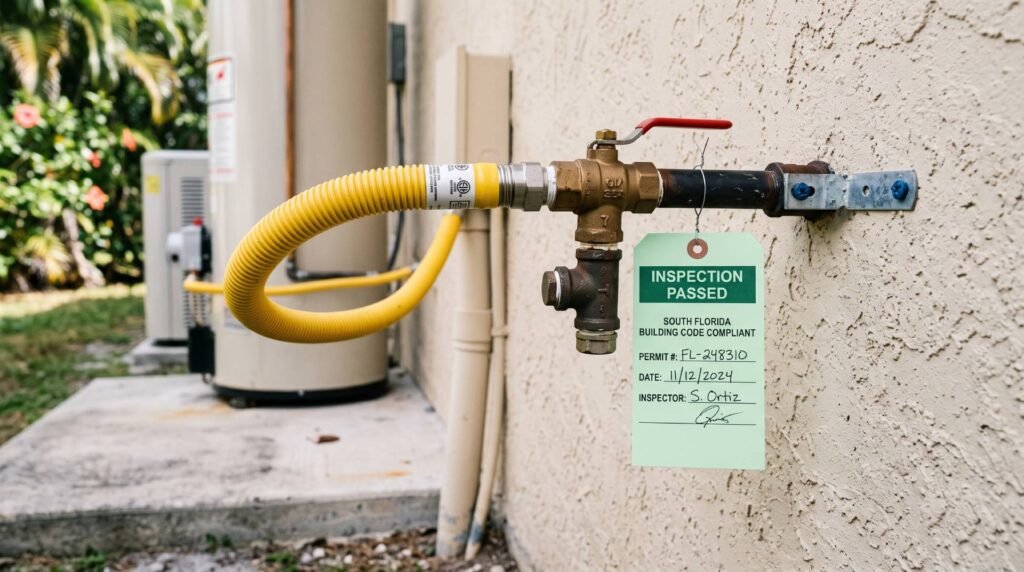 Flexible Gas Connectors Code Compliance in South Florida